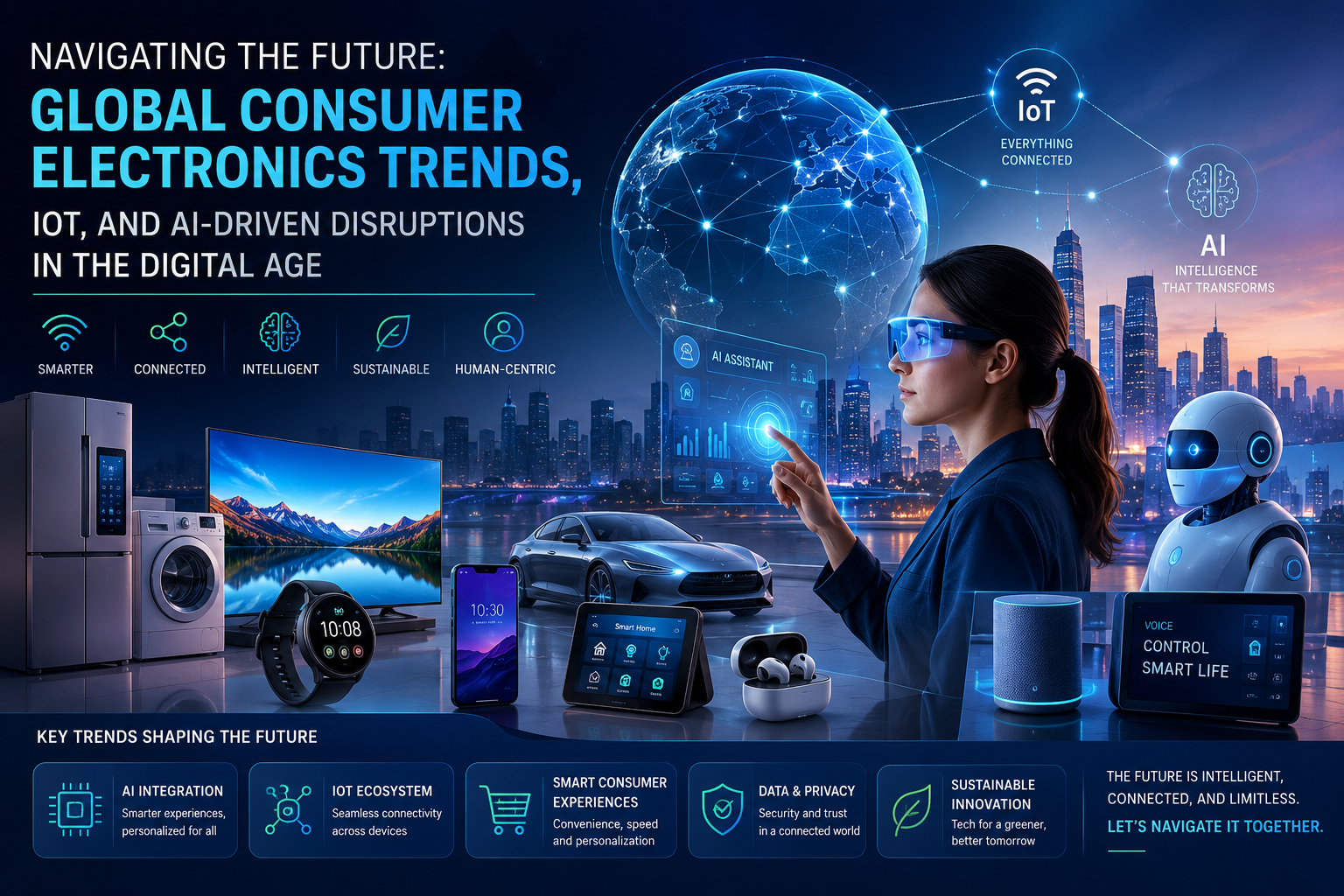 Navigating the Future: Global Consumer Electronics Trends, IoT, and AI-Driven Disruptions in the Digital Age